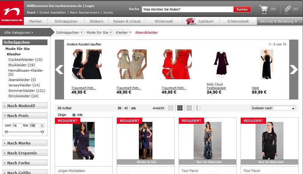 neckermann  online shop