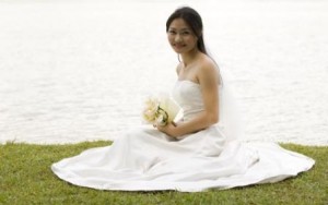 brautkleid seide