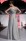 Abendkleid silber Rückenansicht