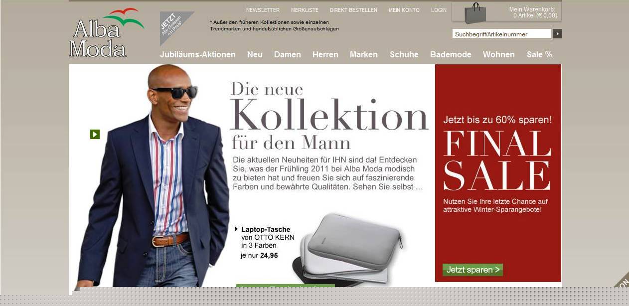 Alba Moda Online Shop Test