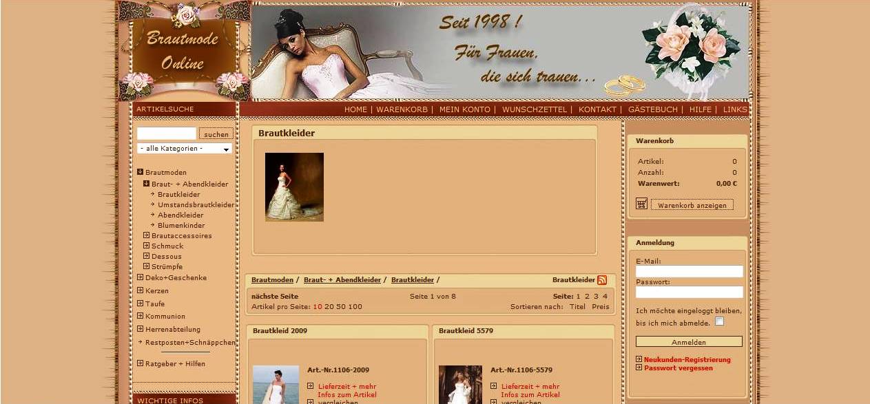 Brautmode-online.de – Brautmoden Online Shop Test