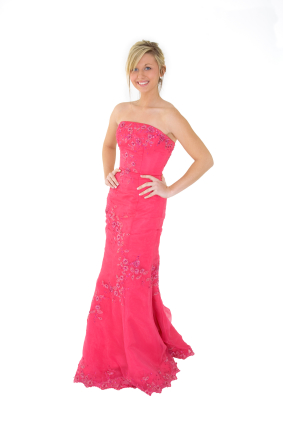 rosa abendkleid